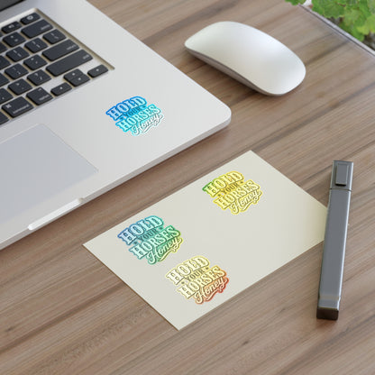 Hold Your Horses Honey Sticker Sheet | Western Retro Phrase Stickers