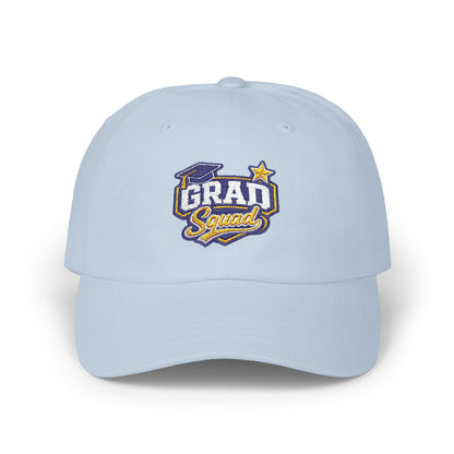 Grad Squad Dad Cap | Graduation embroidered hat, school colors