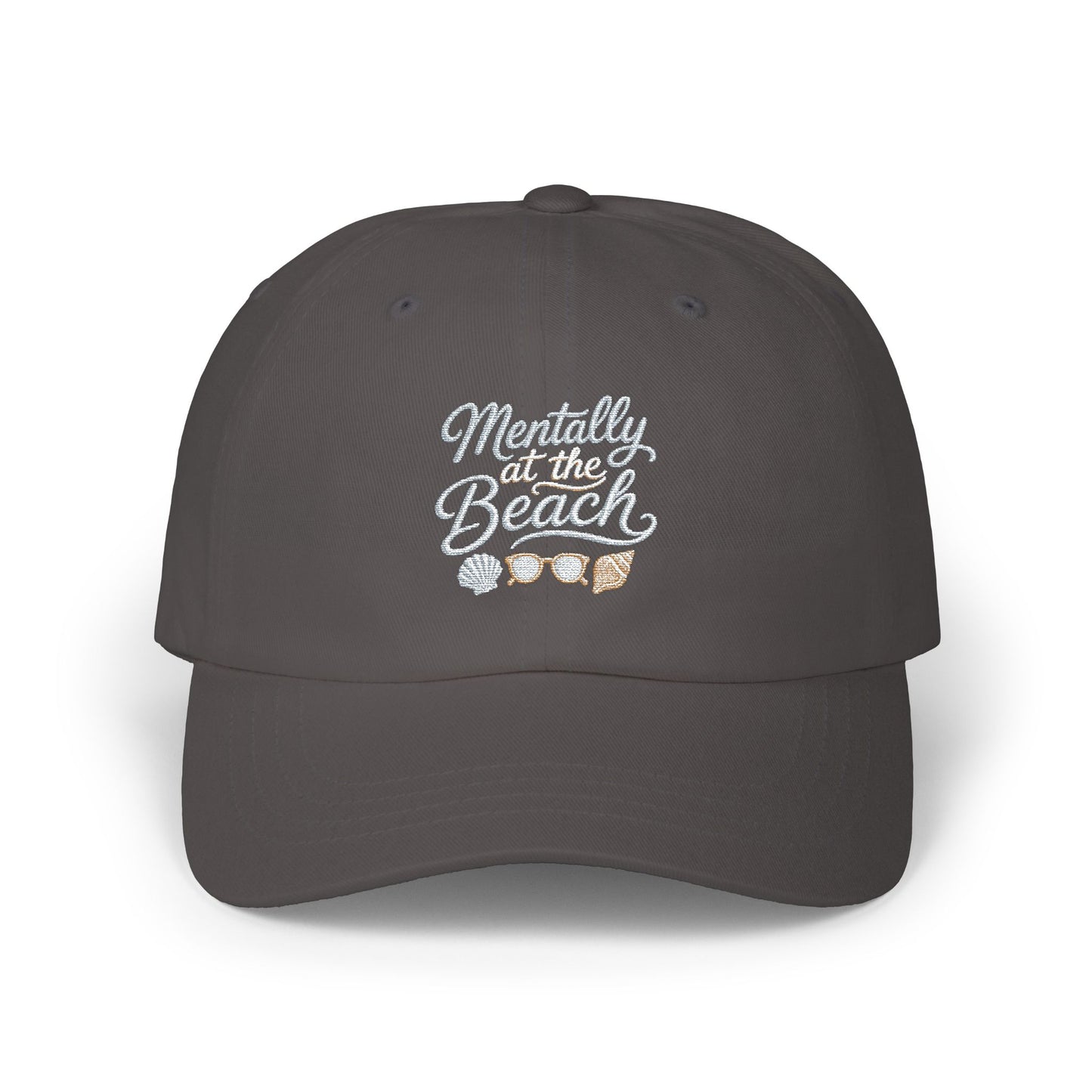 Mentally at the Beach Dad Cap | Embroidered Hat