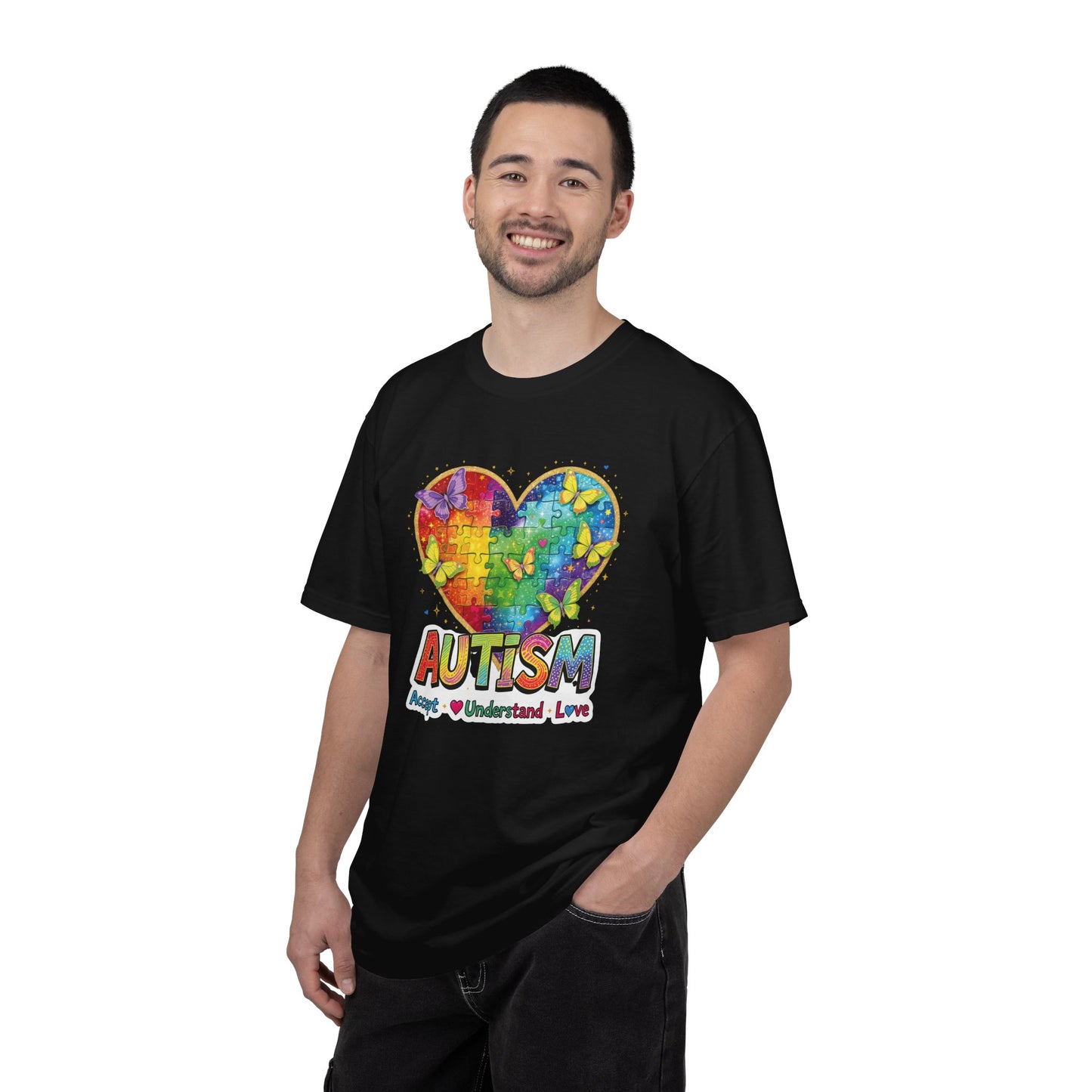 Autism Puzzle Heart T-shirt | Accept Understand Love