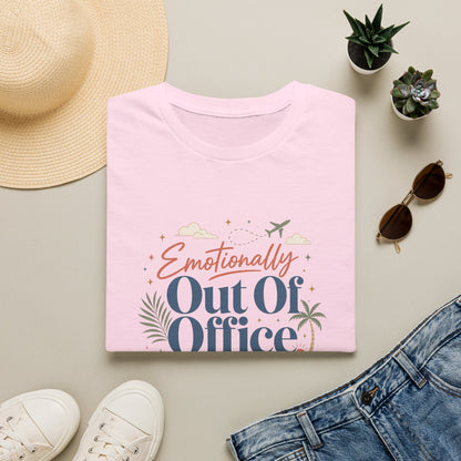 Emotionally Out Of Office T-Shirt | Vacation Palm Beach Design