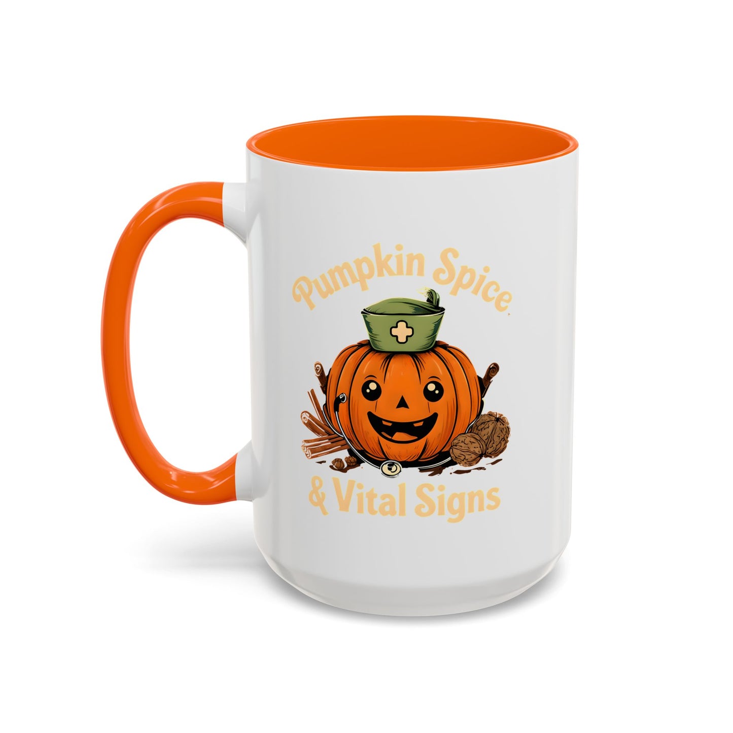 Pumpkin Spice Coffee Mug - Perfect for Fall Decor, Nursing Gifts, Halloween Parties, Cozy Mornings, Harvest Gatherings