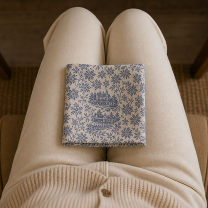 French Harvest Toile Landscape Pattern Cotton Napkin | Table Linen