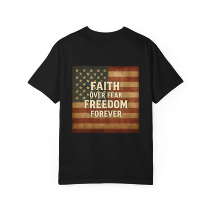 Faith Family Freedom Unisex T-shirt, Christian Tee, Faith Over Fear Shirt, Religious Apparel, Inspirational Clothing