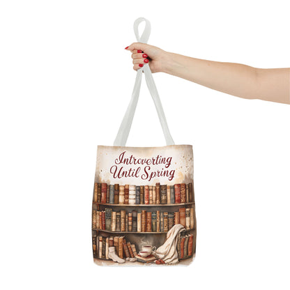 Introvert Tote Bag - Book Lover's Accessory, Everyday Use, Literary Gift, Spring Vibes, Book Club Essentials