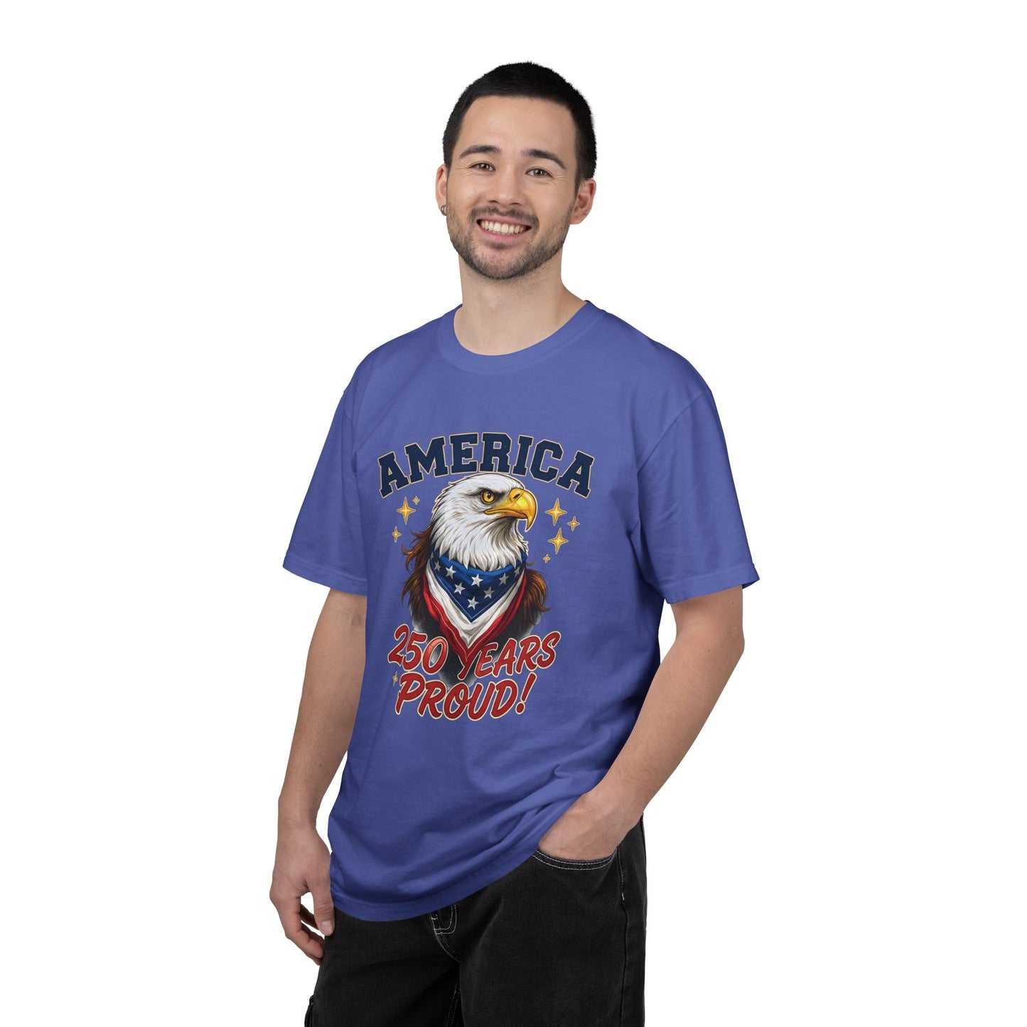 America Eagle 250 Years Proud T-Shirt | Patriotic Bald Eagle Tee - 250th Anniversary