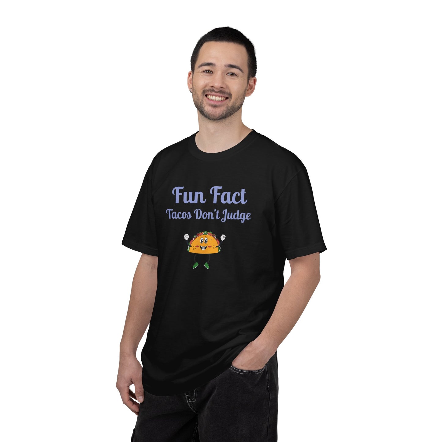 Fun Fact Taco Unisex Tee - Humorous Foodie Shirt, Gift for Taco Lovers, Casual Wear, Cute Graphic Tee