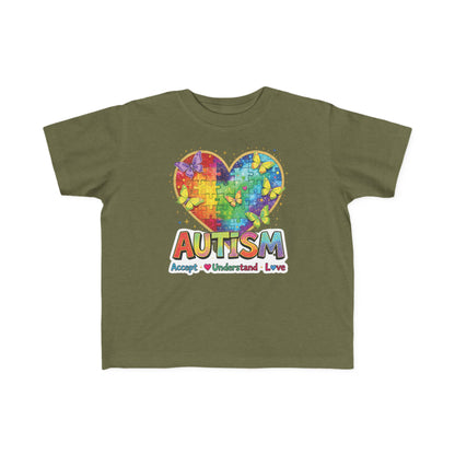 Autism Puzzle Heart Toddler Tee | Accept Understand Love