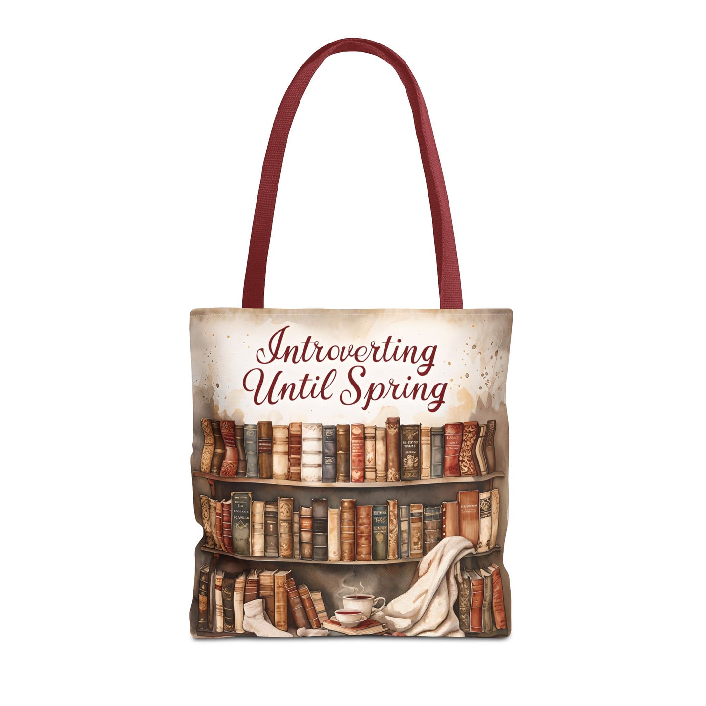 Introvert Tote Bag - Book Lover's Accessory, Everyday Use, Literary Gift, Spring Vibes, Book Club Essentials