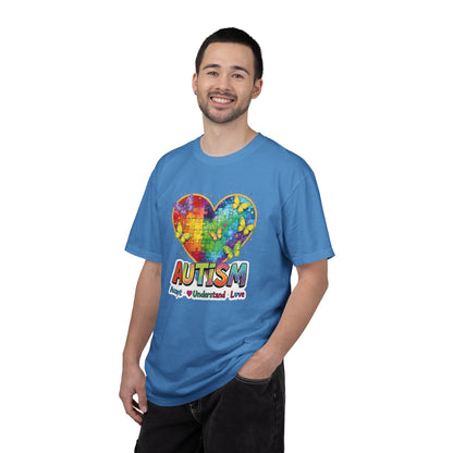 Autism Puzzle Heart T-shirt | Accept Understand Love