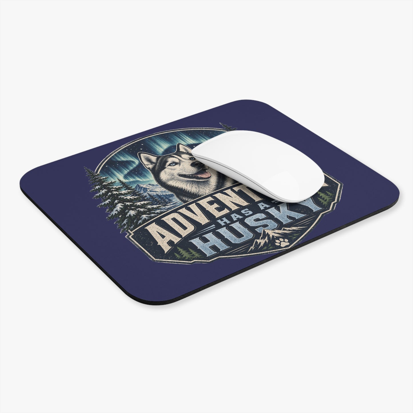 Adventure Has a Husky Mouse Pad | Husky Dog Gaming Desk Mat
