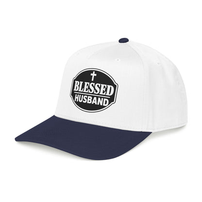 Blessed Husband Embroidered Hat Mid Profile Baseball Cap | Husband Dad Faith