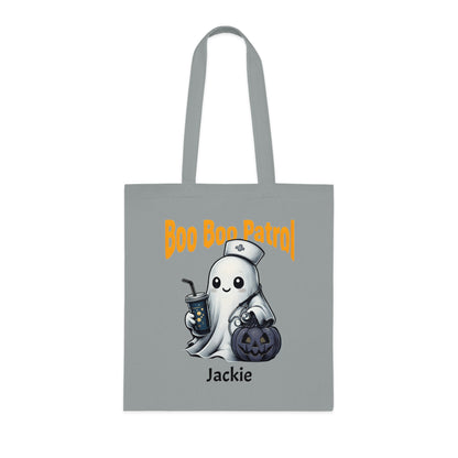 Boo Boo Patrol Nurse Halloween Tote Bag, Cute Ghost Design, Trick or Treat Bag, Halloween Party, Spooky Season Essential, Nurses Gift
