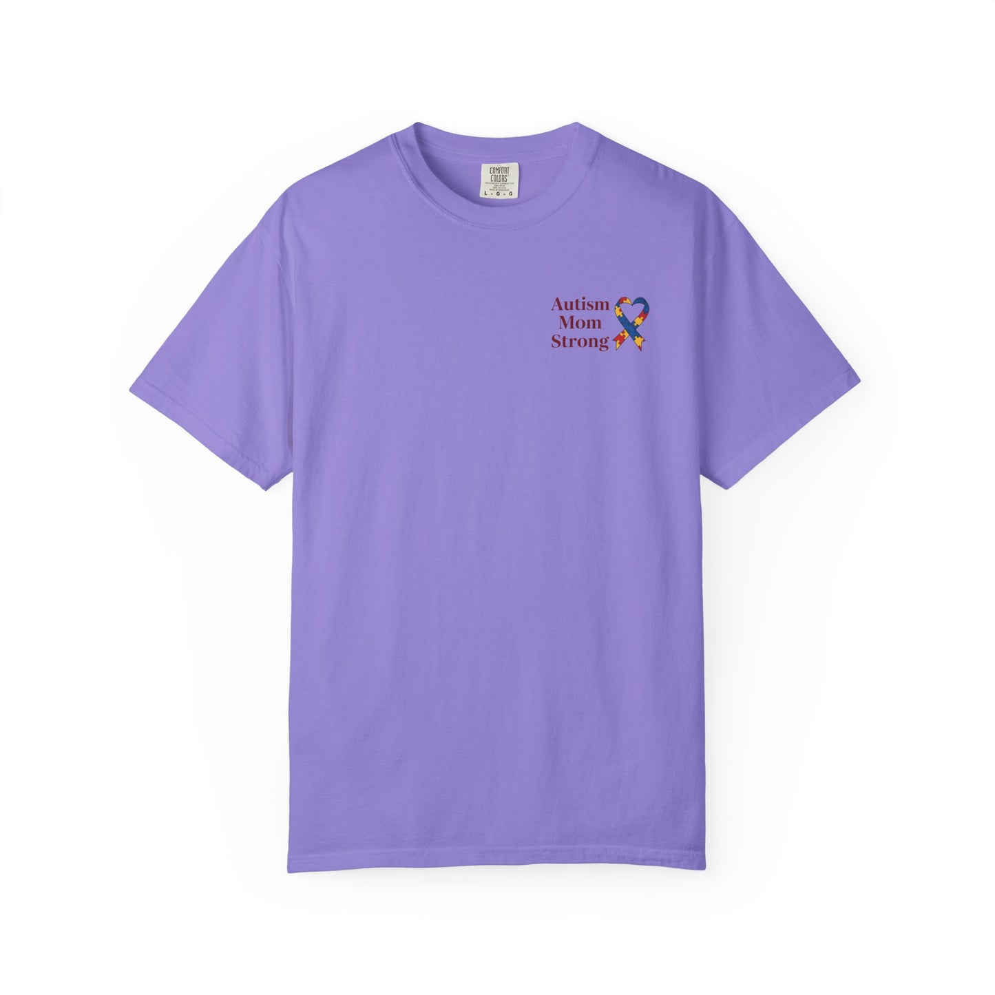 Autism Mom Strong T-shirt | Autism Awareness Puzzle Ribbon