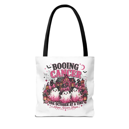 Booing Cancer Halloween ghosts design Tote | One October at a Time