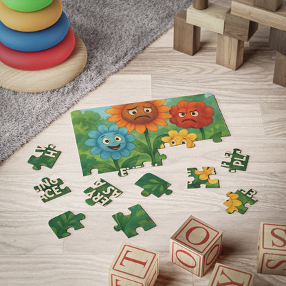 Emotional Expression Puzzle for Kids, Feelings Learning Toy, 30-Piece Jigsaw for Ages 3+, Interactive Fun, Educational Gift