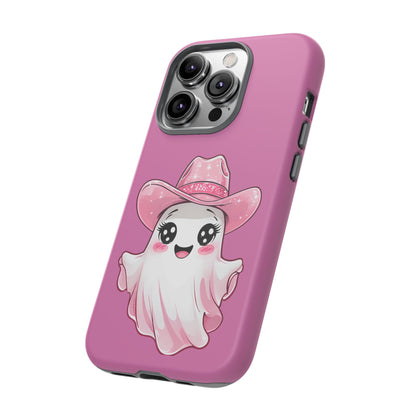Cute Ghost Phone Case - Fun, Whimsical, Kawaii, Halloween, Gift Idea, Pink Ghost Design