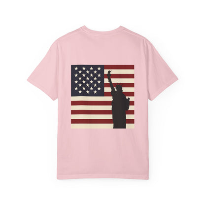 Freedom Patriotic T-shirt, Statue of Liberty, USA Independence Day Tee, Liberty Island Shirt, America Flag Top, Patriotic July 4th Gift