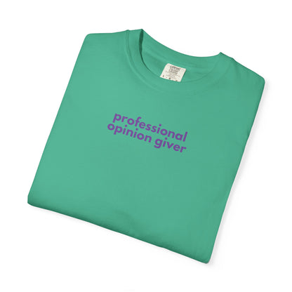 Professional Opinion Giver T-Shirt, Casual Tee, Unisex Top, Gift for Friends, Fun Tee, Everyday Wear, Humorous Apparel