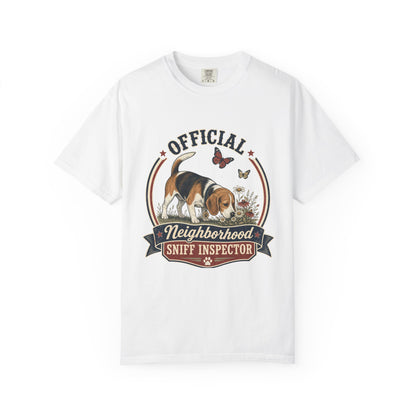 Official Neighborhood Sniff Inspector Beagle T-Shirt | Dog Lover Tee