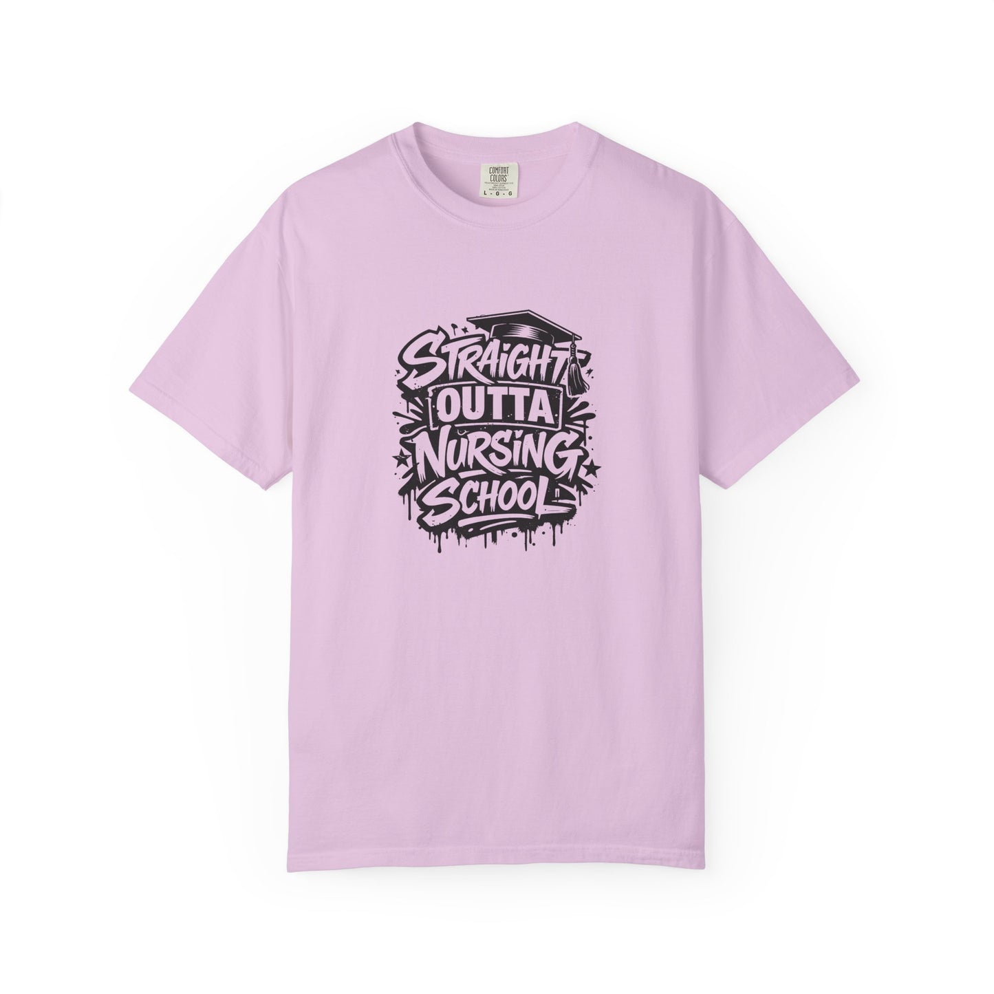 Straight Outta Nursing School T-shirt | Nursing Graduate Tee, Cap Graphic