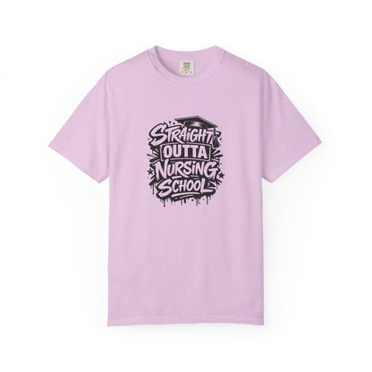 Straight Outta Nursing School T-shirt | Nursing Graduate Tee, Cap Graphic