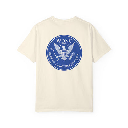 WDNC Unbothered Gen X Humor T-shirt, Funny Graphic Tee, Sarcastic Shirt, Vintage Unisex Top, Cool Tee