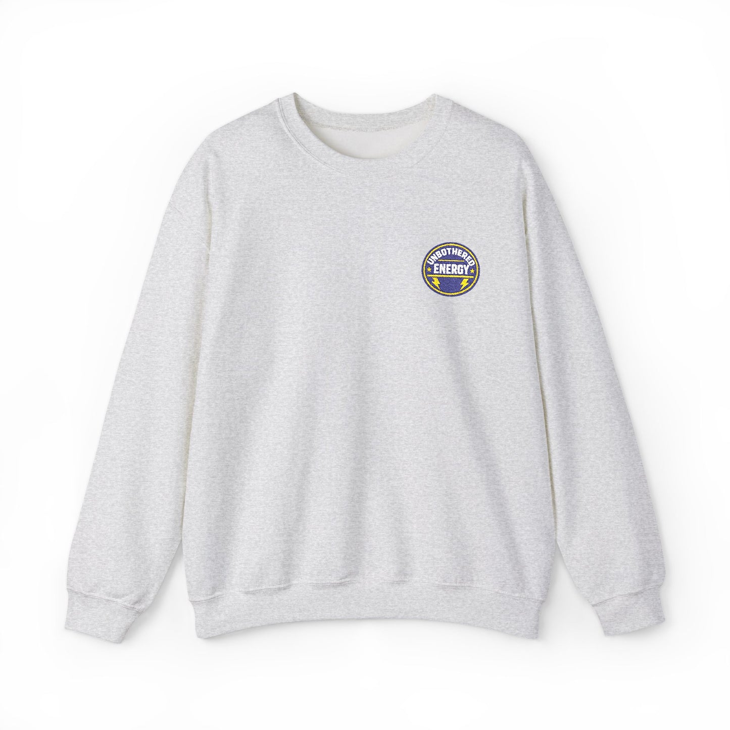 Unbothered Energy embroidered sweatshirt | Funny Slogan Crewneck