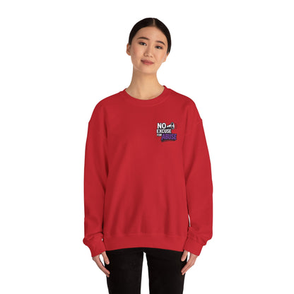 Awareness Sweatshirt - Unisex Heavy Blend™ Crewneck Sweatshirt, Domestic Violence Support Jumper, No Excuse For Abuse