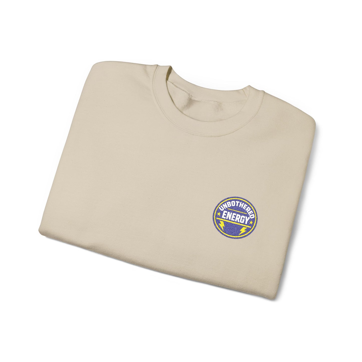 Unbothered Energy embroidered sweatshirt | Funny Slogan Crewneck