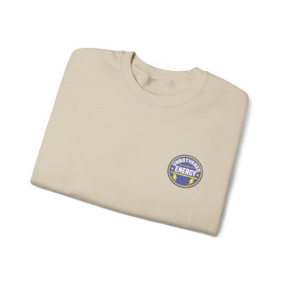 Unbothered Energy embroidered sweatshirt | Funny Slogan Crewneck