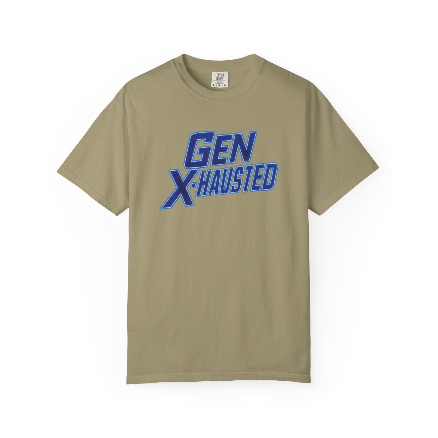 Gen X-Hausted Unisex T-shirt, Forgot Again Found Out Funny Tee, Gen X Humor Gift, Retro 80s 90s Shirt, Vintage Style Clothing