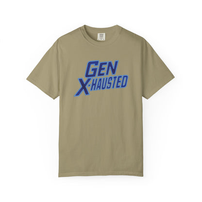 Gen X-Hausted Unisex T-shirt, Forgot Again Found Out Funny Tee, Gen X Humor Gift, Retro 80s 90s Shirt, Vintage Style Clothing