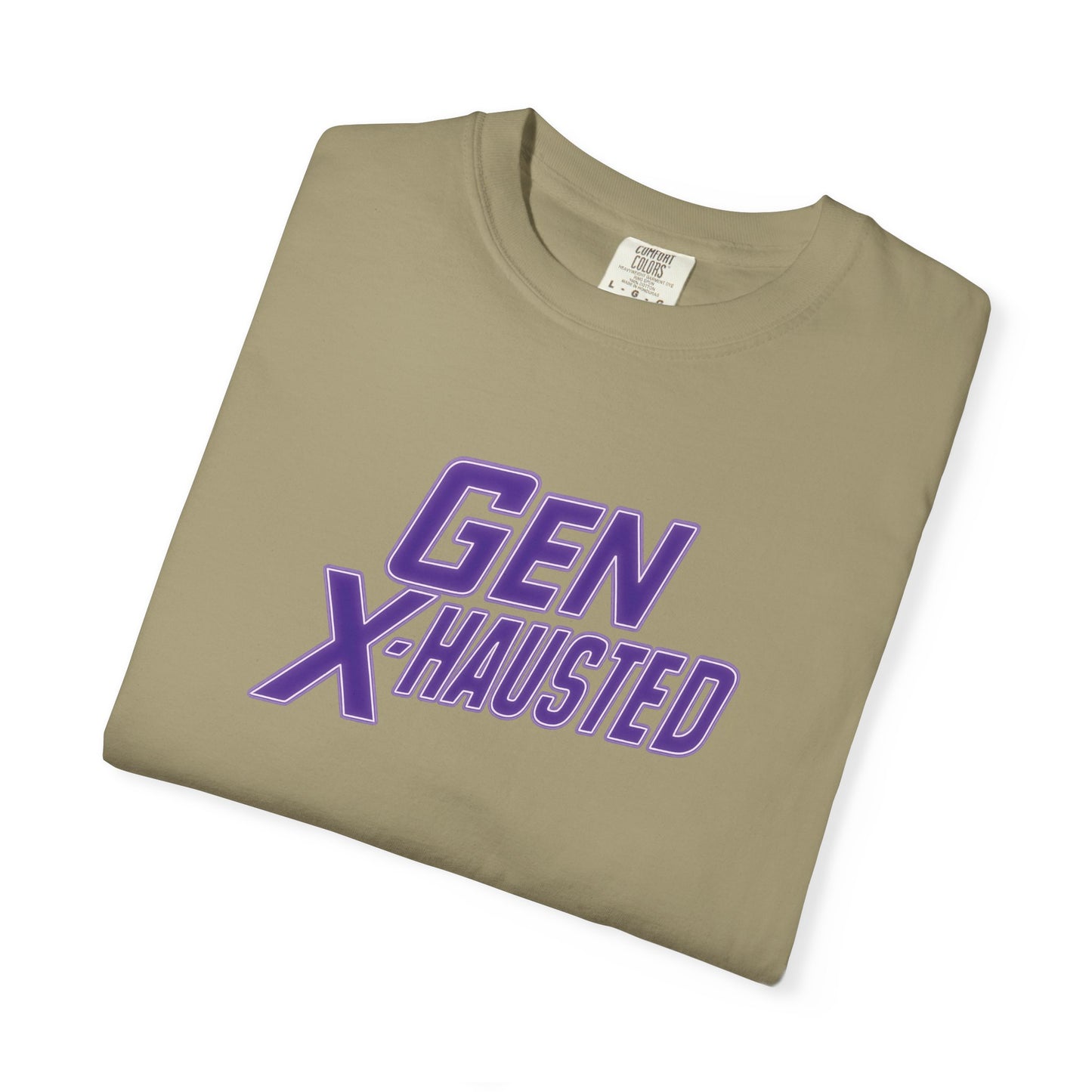 Gen X-Hausted Unisex T-shirt, Forgot Again Found Out Funny Tee, Gen X Humor Gift, Retro 80s 90s Shirt, Vintage Style Clothing