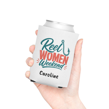 Reel Women Weekend Can Cooler | Fishing Bachelorette Party, Personalized