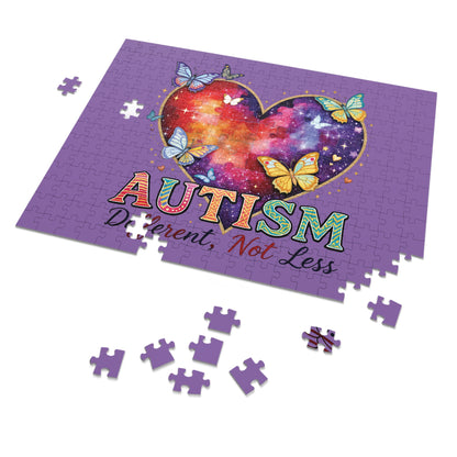 Autism 'Different Not Less' Jigsaw Puzzle with Tin