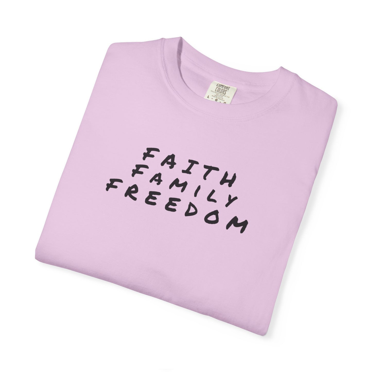 Faith Family Freedom Unisex T-shirt, Christian Tee, Faith Over Fear Shirt, Religious Apparel, Inspirational Clothing