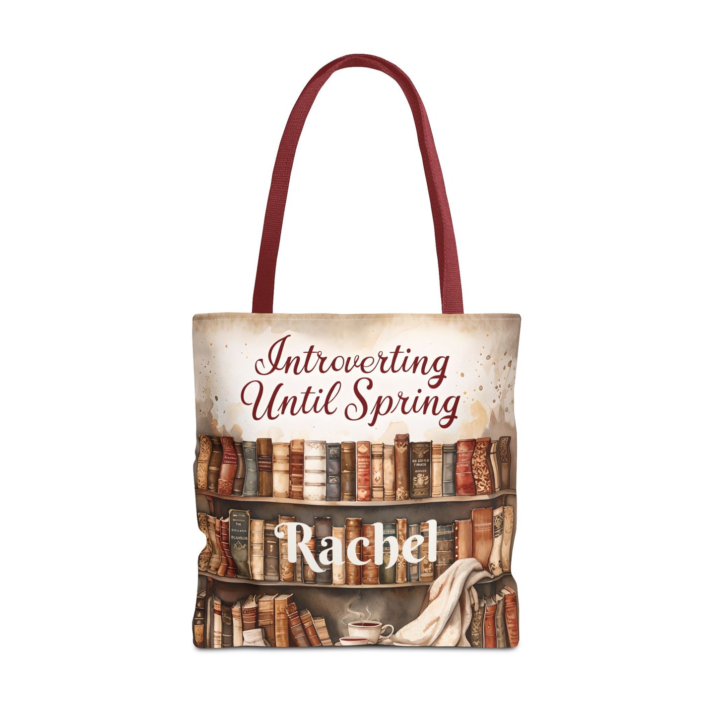 Personalized Introvert Tote Bag - Book Lover's Accessory, Everyday Use, Literary Gift, Spring Vibes, Book Club Essentials