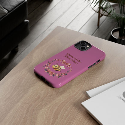 Queen of the Hive Bee Phone Case | Cute Floral Bee iPhone Case