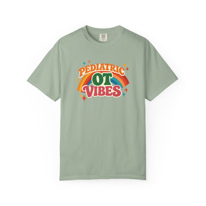 Pediatric OT Vibes T-shirt | Retro Rainbow Occupational Therapy Tee