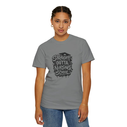 Straight Outta Nursing School T-shirt | Nursing Graduate Tee, Cap Graphic