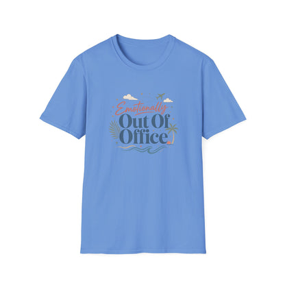 Emotionally Out Of Office T-Shirt | Vacation Palm Beach Design
