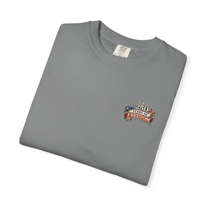 250 Years of Freedom T-shirt | American Flag Ribbon Patriotic Tee