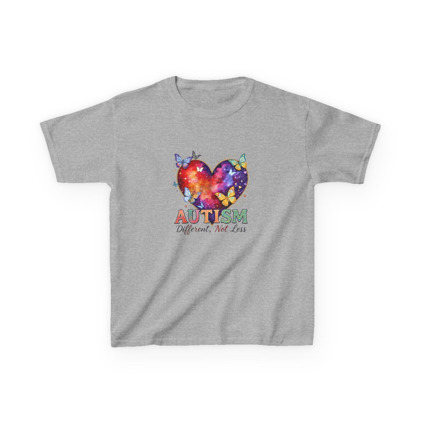 Autism Puzzle Heart Kids Tee | Different Not Less