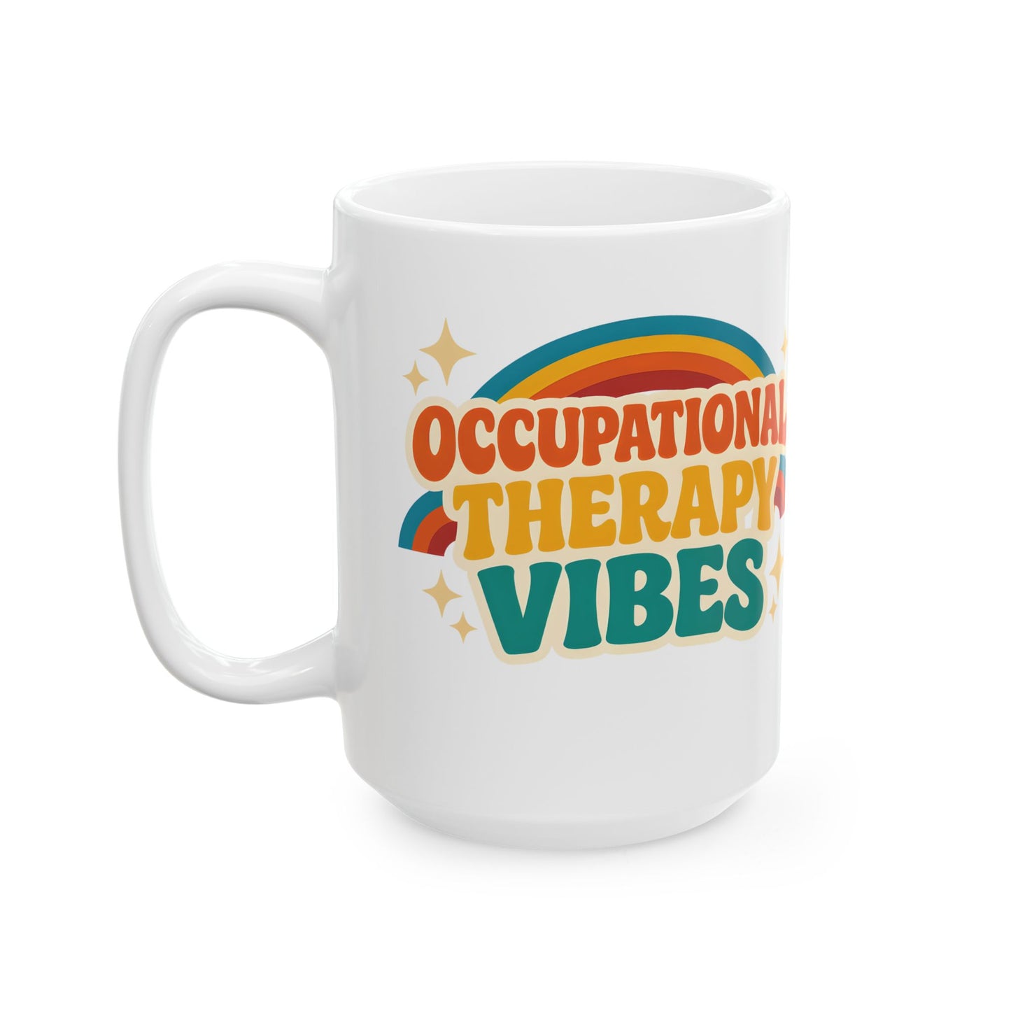 Occupational Therapy Vibes Retro Personalized Mug