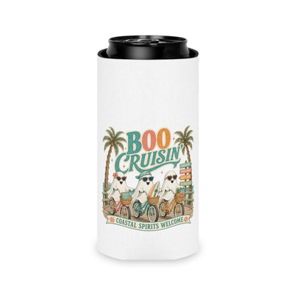 Boo Cruisin' Ghosts Can Cooler | Halloween Coastal Spirits