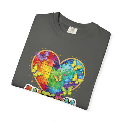 Autism Puzzle Heart T-shirt | Accept Understand Love