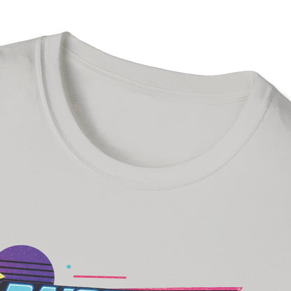 Raised on Jesus & Hose Water T-Shirt | Retro Neon Christian Faith Graphic