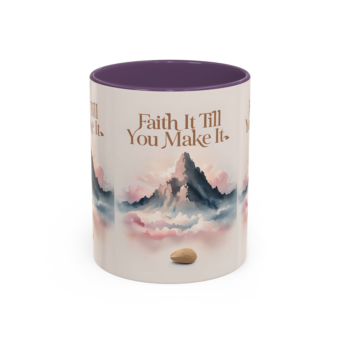 Faith It Till You Make It Coffee Mug, Motivational Drinkware, Inspirational Gift, Morning Coffee Cup, Self-Help Mug