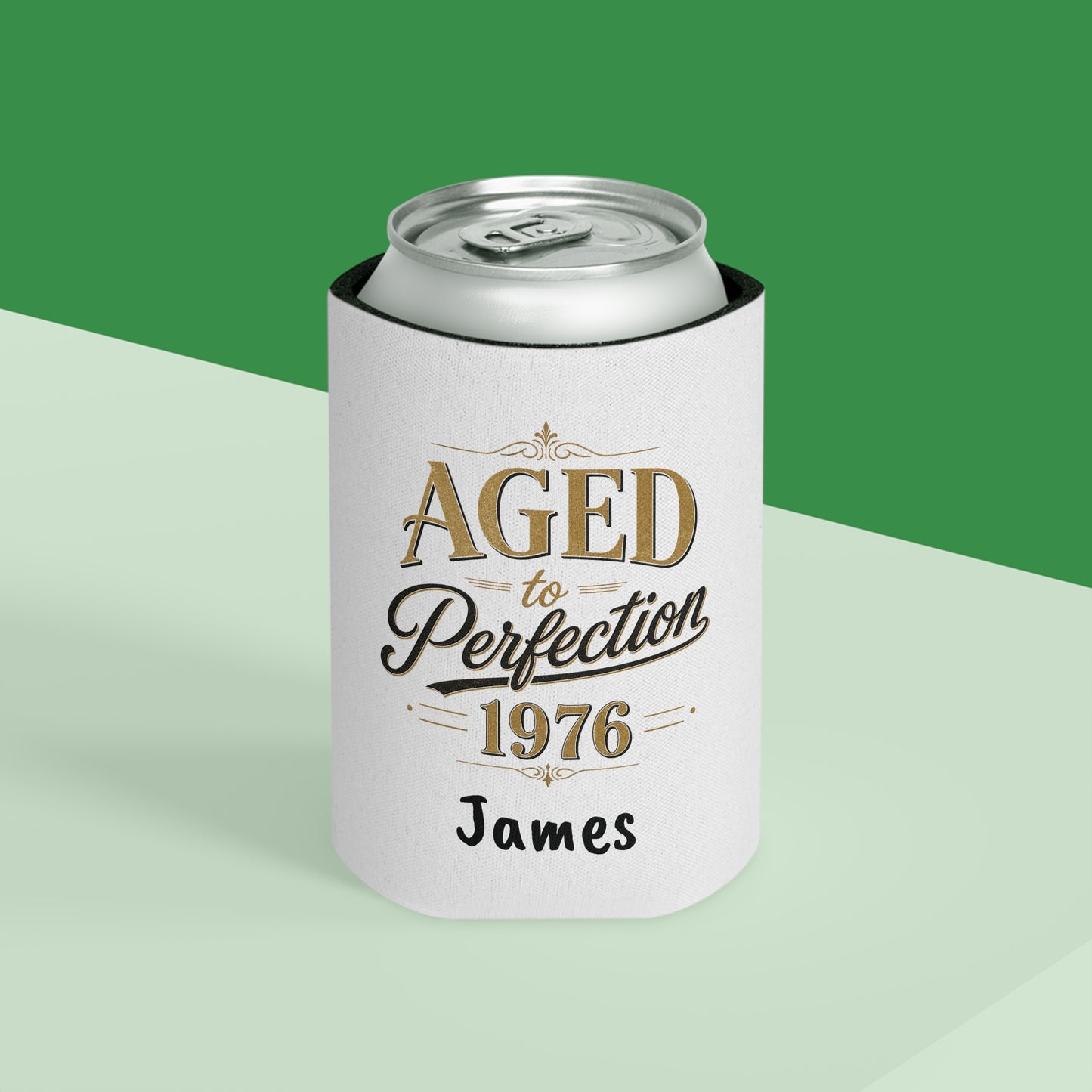 Aged to Perfection 1976 Can Cooler | Personalized Name
